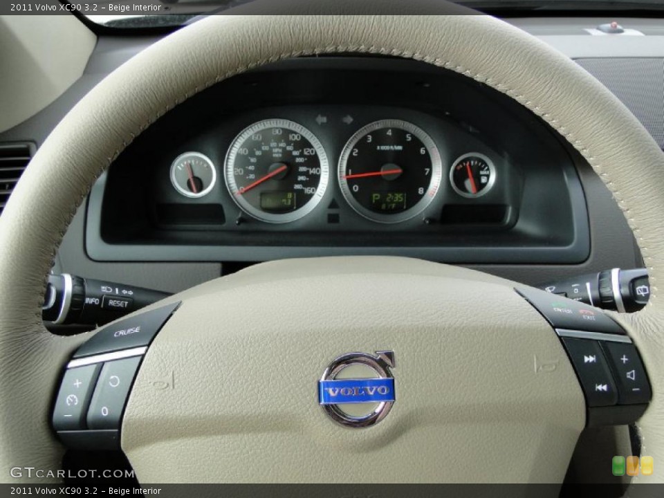 Beige Interior Steering Wheel for the 2011 Volvo XC90 3.2 #40472941