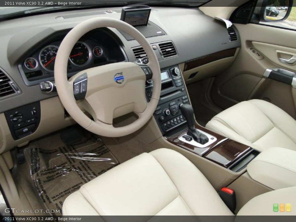 Beige Interior Prime Interior for the 2011 Volvo XC90 3.2 AWD #40473315