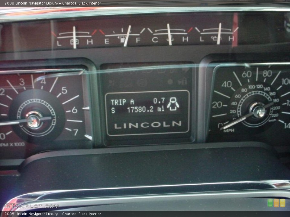 Charcoal Black Interior Gauges for the 2008 Lincoln Navigator Luxury #40473347
