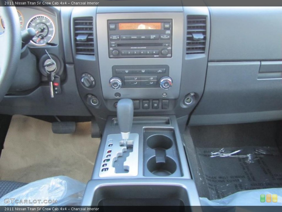 Charcoal Interior Controls for the 2011 Nissan Titan SV Crew Cab 4x4 #40473625