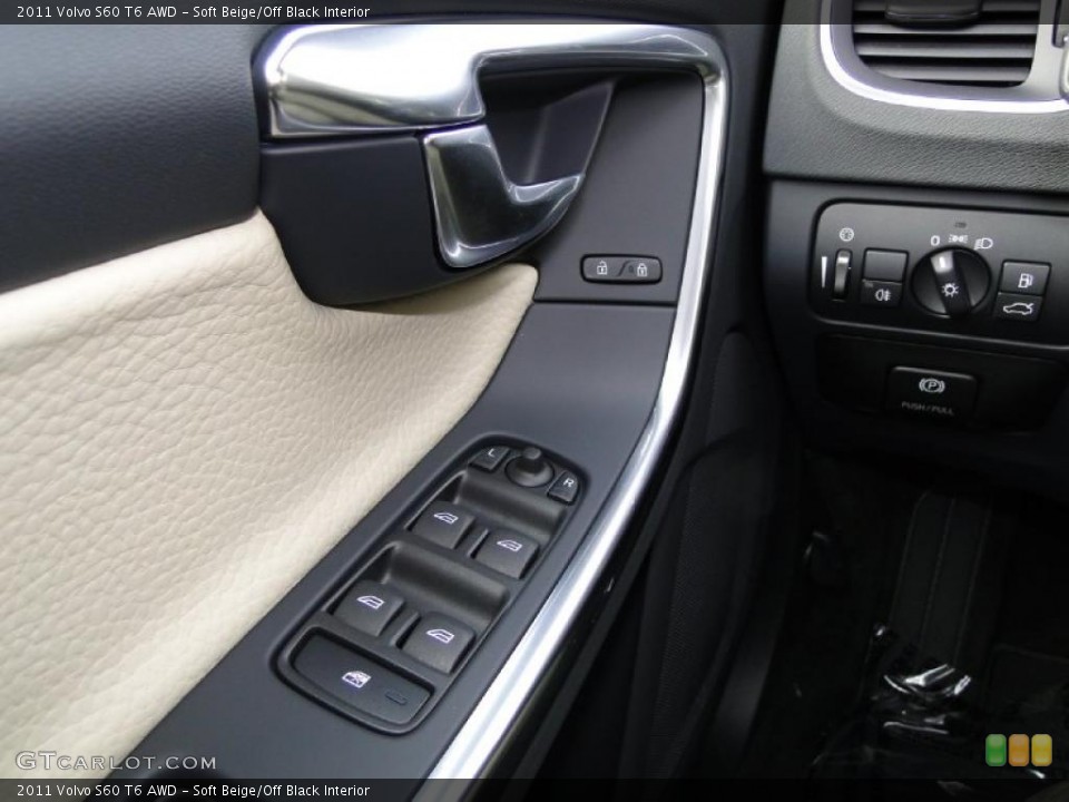 Soft Beige/Off Black Interior Controls for the 2011 Volvo S60 T6 AWD #40473629
