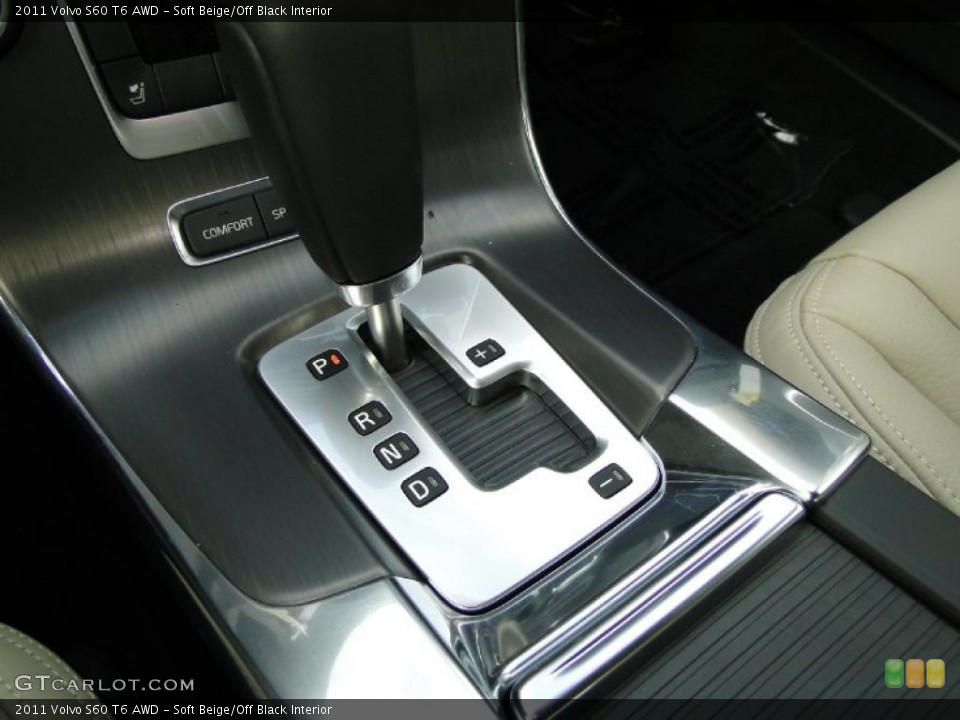 Soft Beige/Off Black Interior Transmission for the 2011 Volvo S60 T6 AWD #40473653