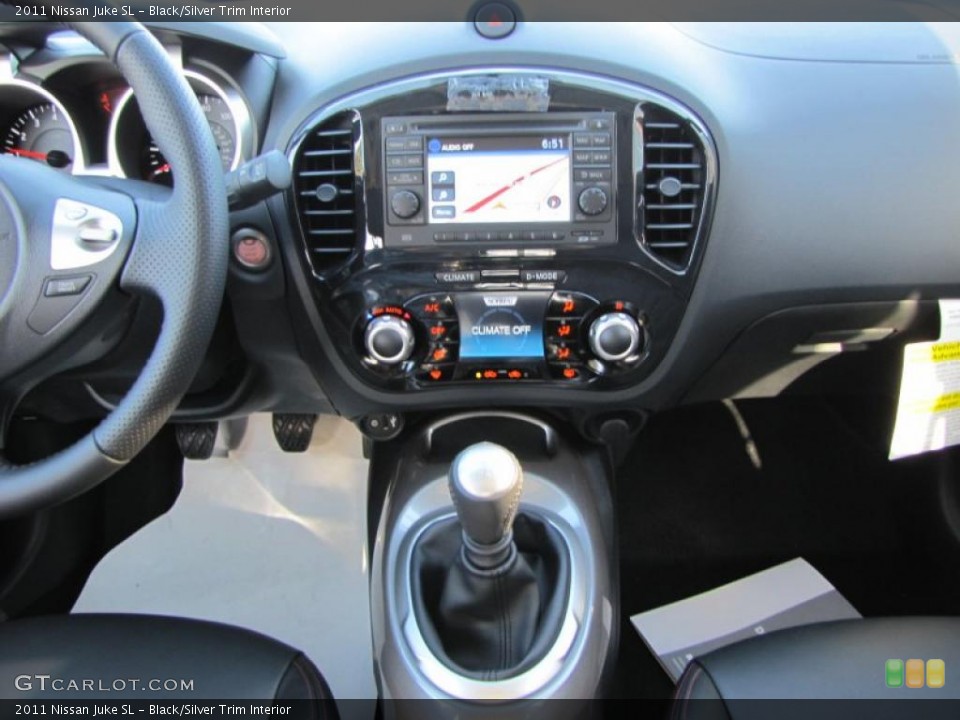 Black/Silver Trim Interior Controls for the 2011 Nissan Juke SL #40474069