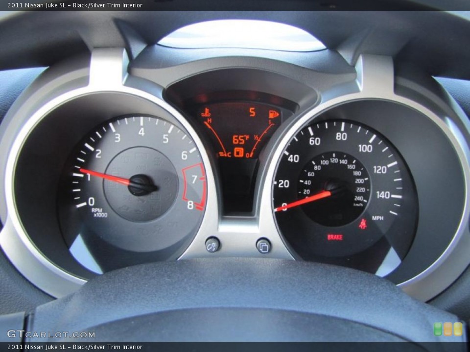 Black/Silver Trim Interior Gauges for the 2011 Nissan Juke SL #40474089