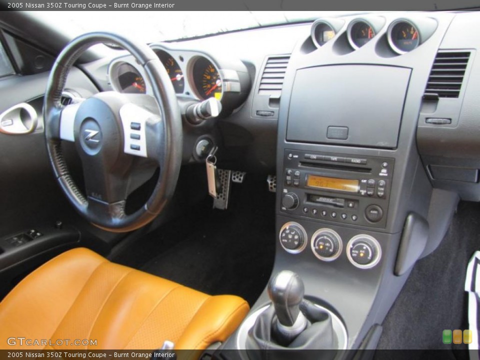 Burnt Orange Interior Dashboard for the 2005 Nissan 350Z Touring Coupe #40475469