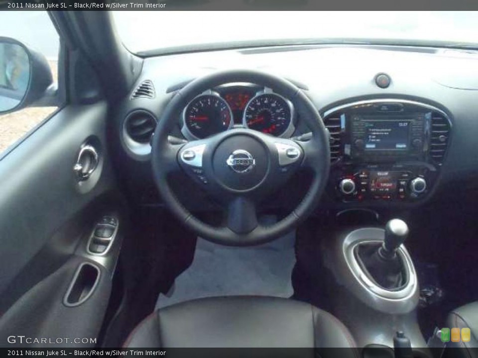 Black/Red w/Silver Trim Interior Dashboard for the 2011 Nissan Juke SL #40480546