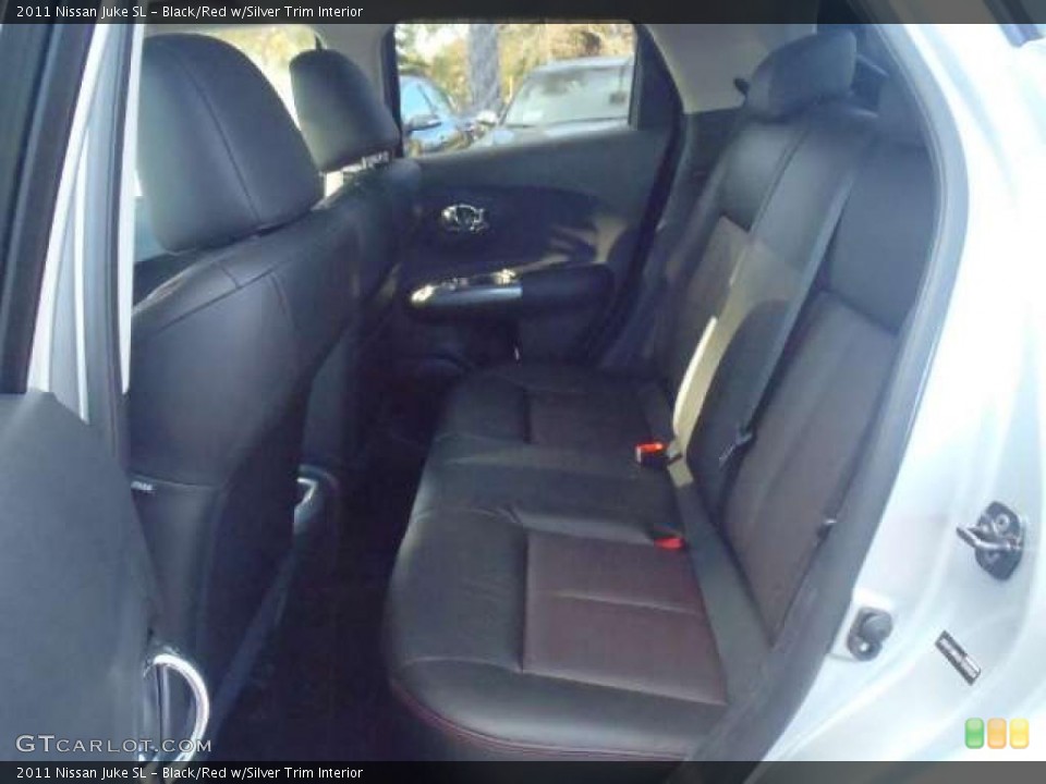 Black/Red w/Silver Trim Interior Photo for the 2011 Nissan Juke SL #40480566