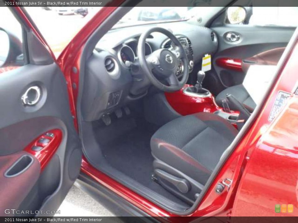 Black/Red w/Red Trim Interior Photo for the 2011 Nissan Juke SV #40480758
