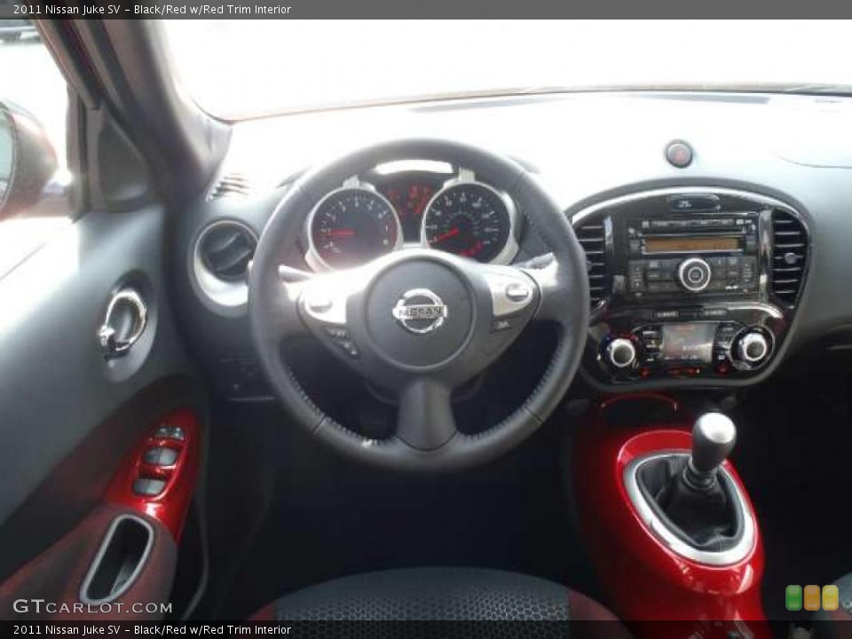 Black/Red w/Red Trim Interior Dashboard for the 2011 Nissan Juke SV #40480774