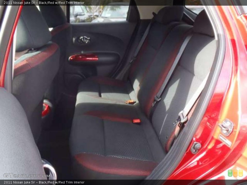 Black/Red w/Red Trim Interior Photo for the 2011 Nissan Juke SV #40480790