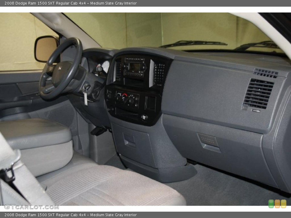 Medium Slate Gray Interior Dashboard for the 2008 Dodge Ram 1500 SXT Regular Cab 4x4 #40481190