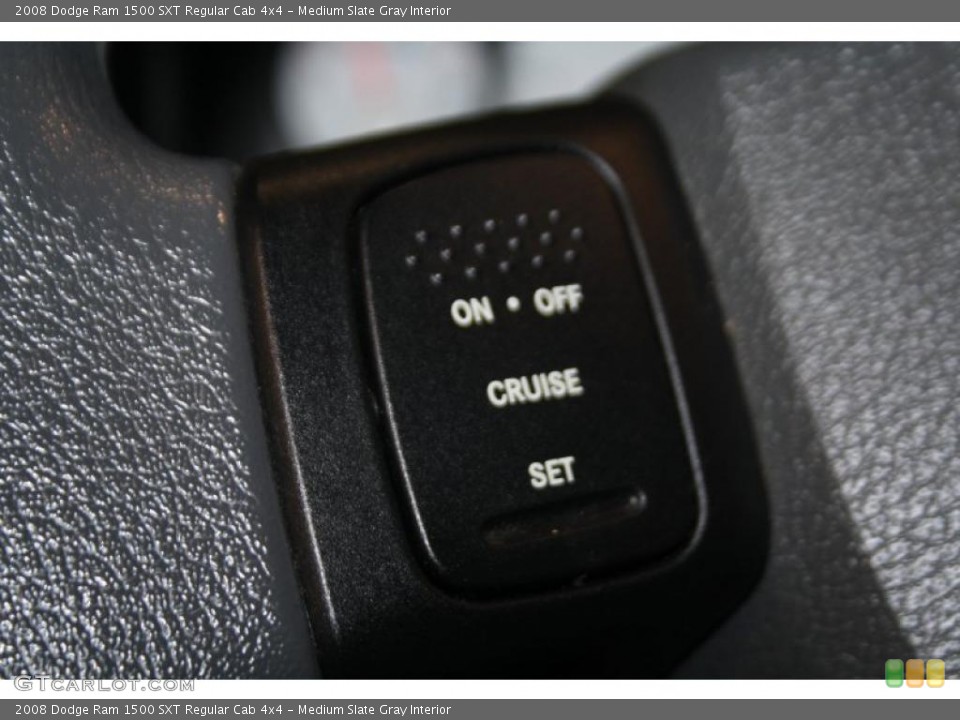 Medium Slate Gray Interior Controls for the 2008 Dodge Ram 1500 SXT Regular Cab 4x4 #40481410