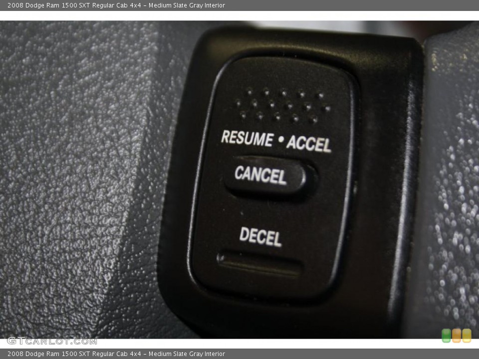 Medium Slate Gray Interior Controls for the 2008 Dodge Ram 1500 SXT Regular Cab 4x4 #40481426