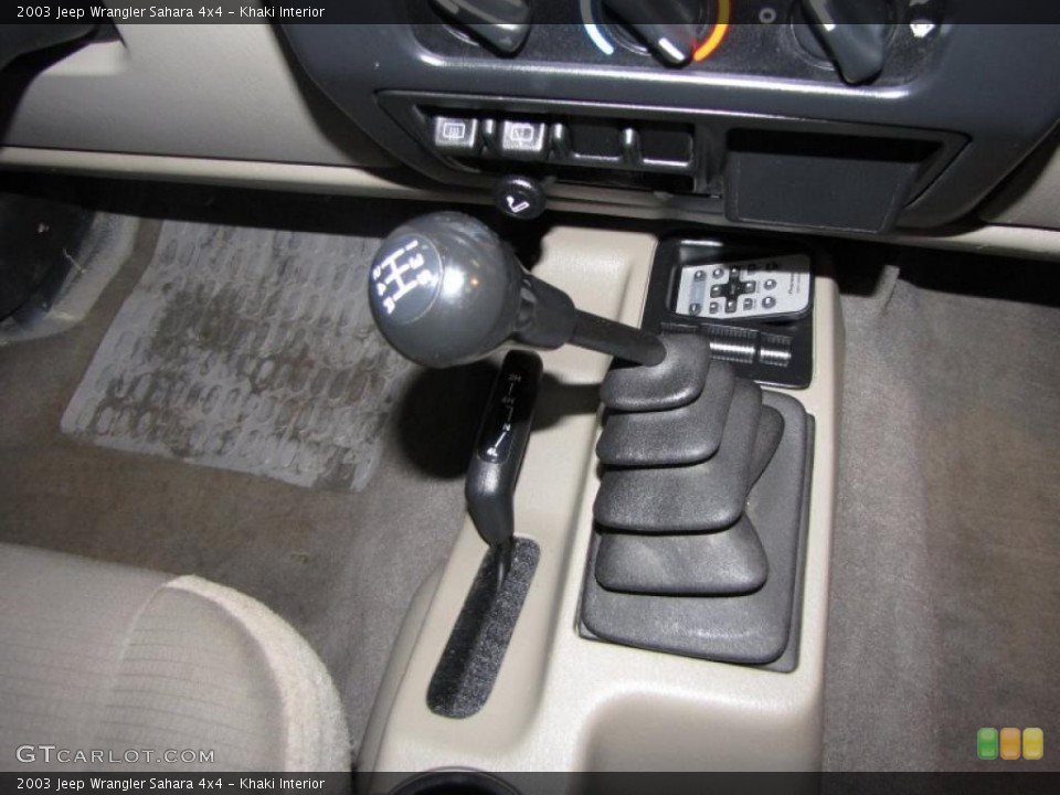 Khaki Interior Transmission for the 2003 Jeep Wrangler Sahara 4x4 #40481590