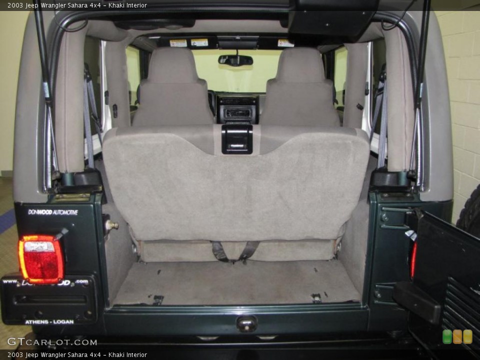 Khaki Interior Trunk for the 2003 Jeep Wrangler Sahara 4x4 #40481662