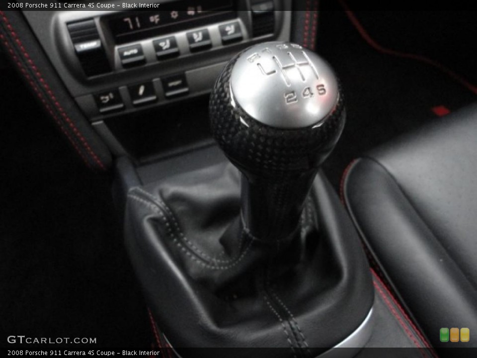 Black Interior Transmission for the 2008 Porsche 911 Carrera 4S Coupe #40482182