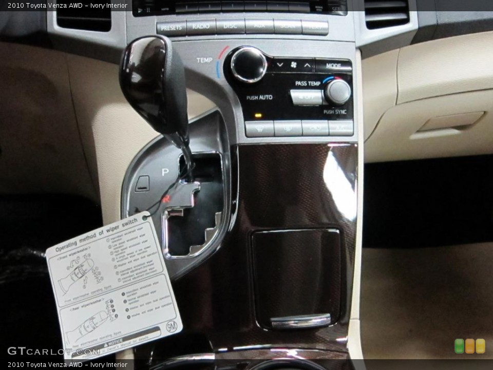 Ivory Interior Transmission for the 2010 Toyota Venza AWD #40482779