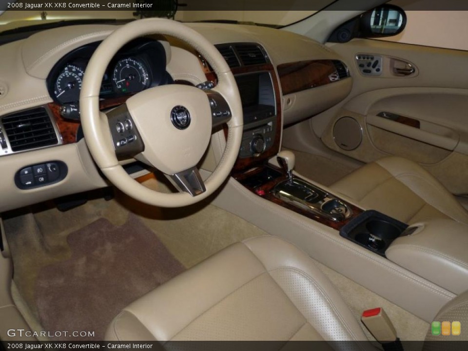 Caramel Interior Prime Interior for the 2008 Jaguar XK XK8 Convertible #40486874
