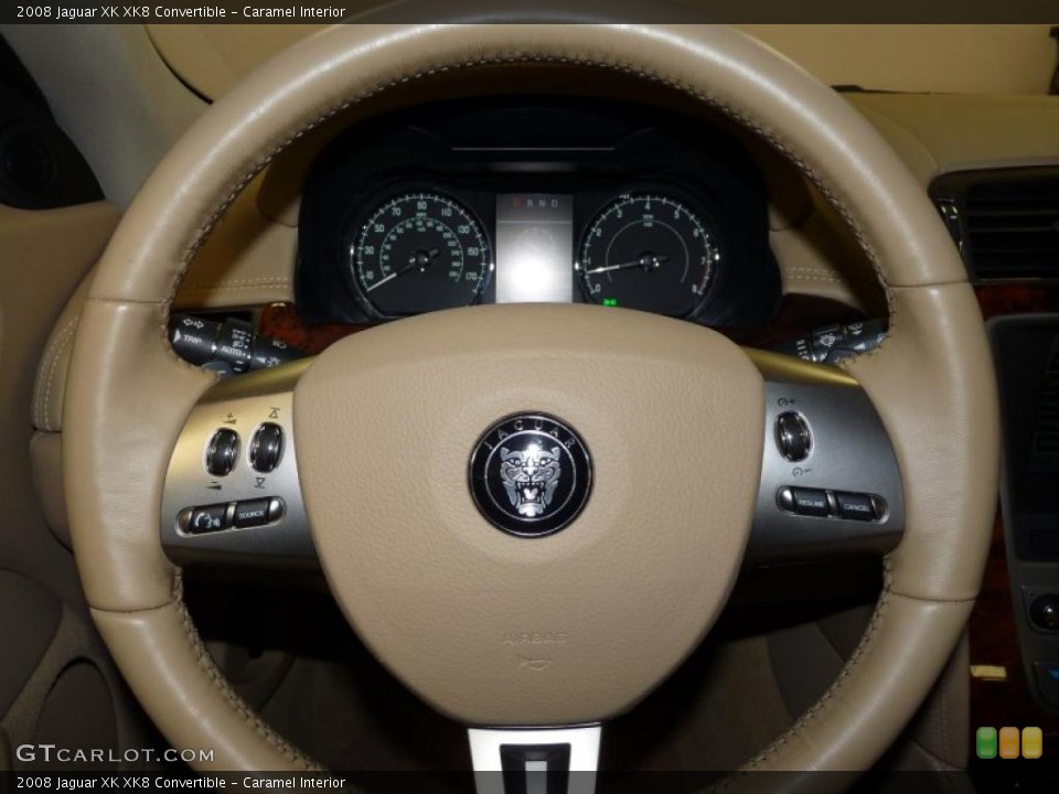 Caramel Interior Steering Wheel for the 2008 Jaguar XK XK8 Convertible #40487090