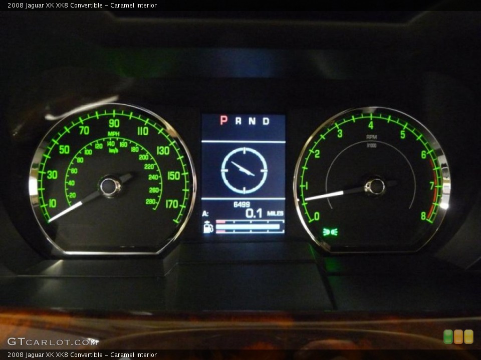 Caramel Interior Gauges for the 2008 Jaguar XK XK8 Convertible #40487106