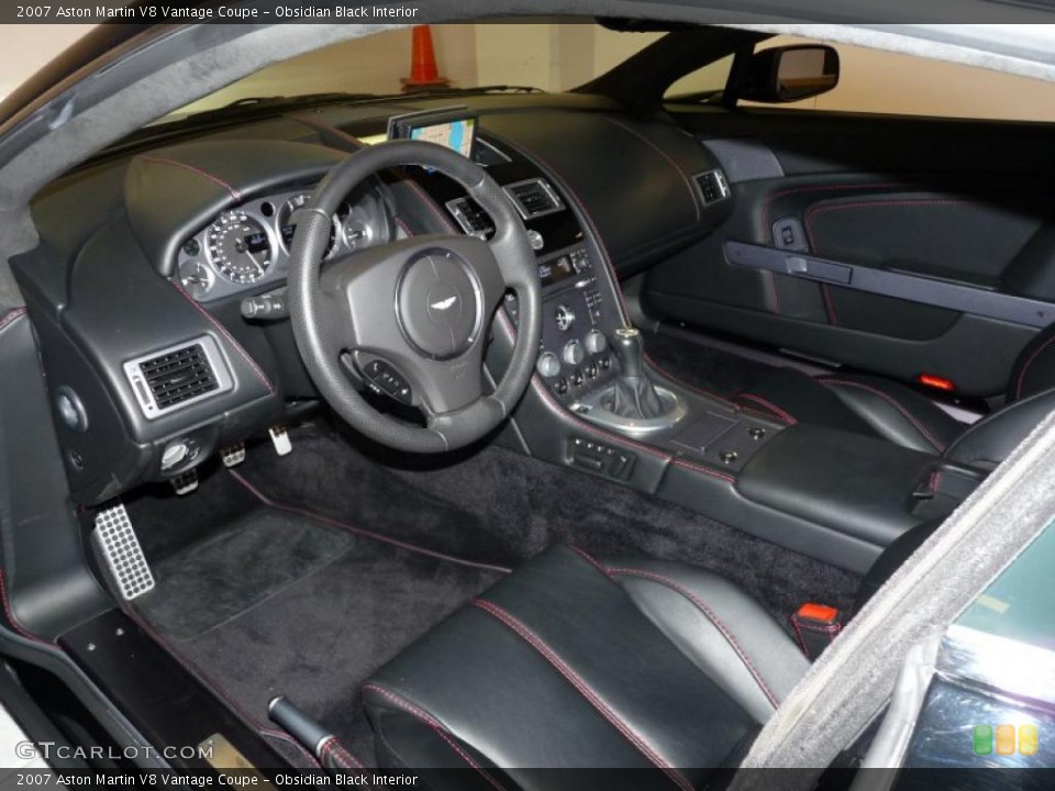 Obsidian Black Interior Prime Interior for the 2007 Aston Martin V8 Vantage Coupe #40487354