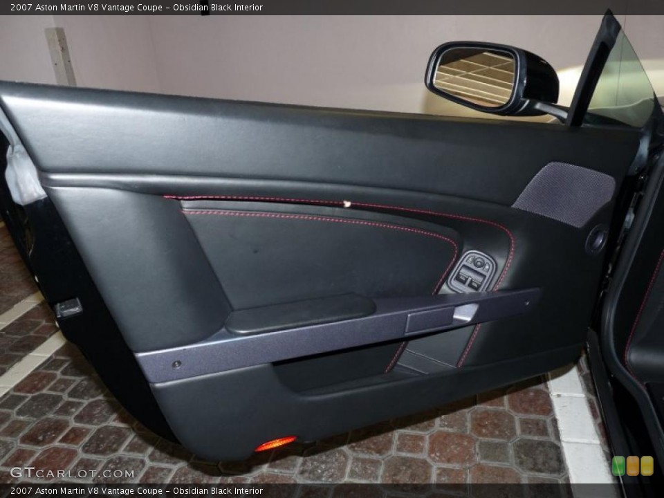 Obsidian Black Interior Door Panel for the 2007 Aston Martin V8 Vantage Coupe #40487370