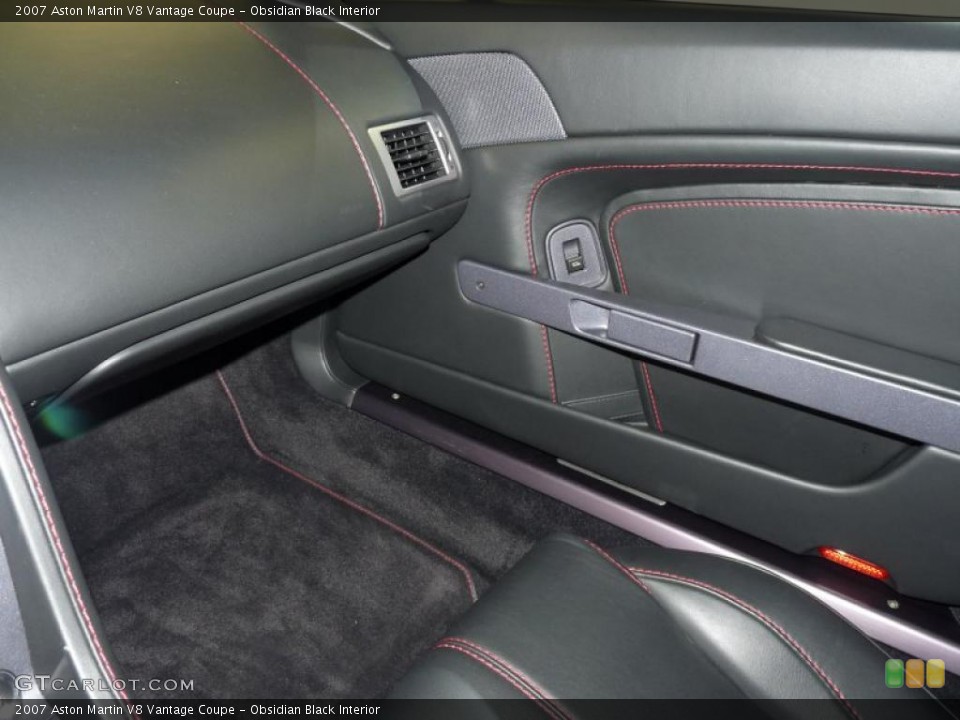 Obsidian Black Interior Door Panel for the 2007 Aston Martin V8 Vantage Coupe #40487518