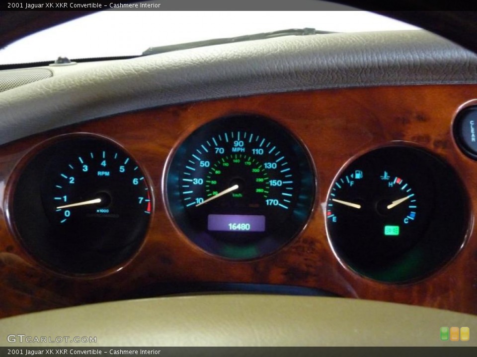 Cashmere Interior Gauges for the 2001 Jaguar XK XKR Convertible #40488170