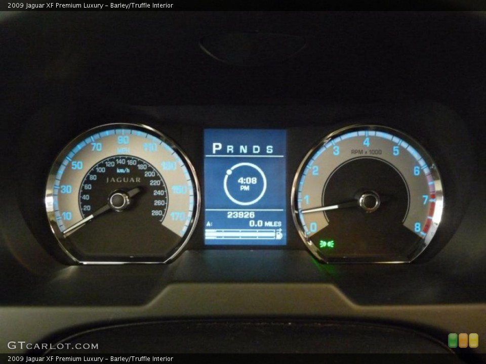 Barley/Truffle Interior Gauges for the 2009 Jaguar XF Premium Luxury #40488758