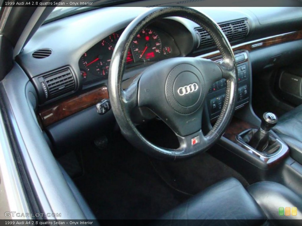 Onyx Interior Steering Wheel for the 1999 Audi A4 2.8 quattro Sedan #40491030