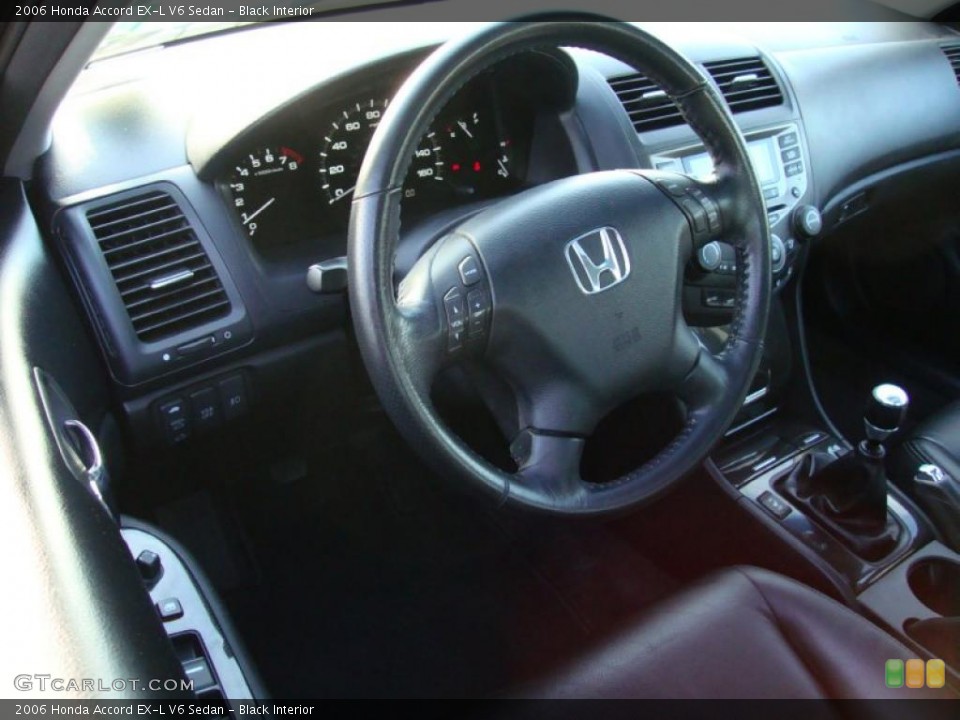 Black Interior Photo for the 2006 Honda Accord EX-L V6 Sedan #40491974