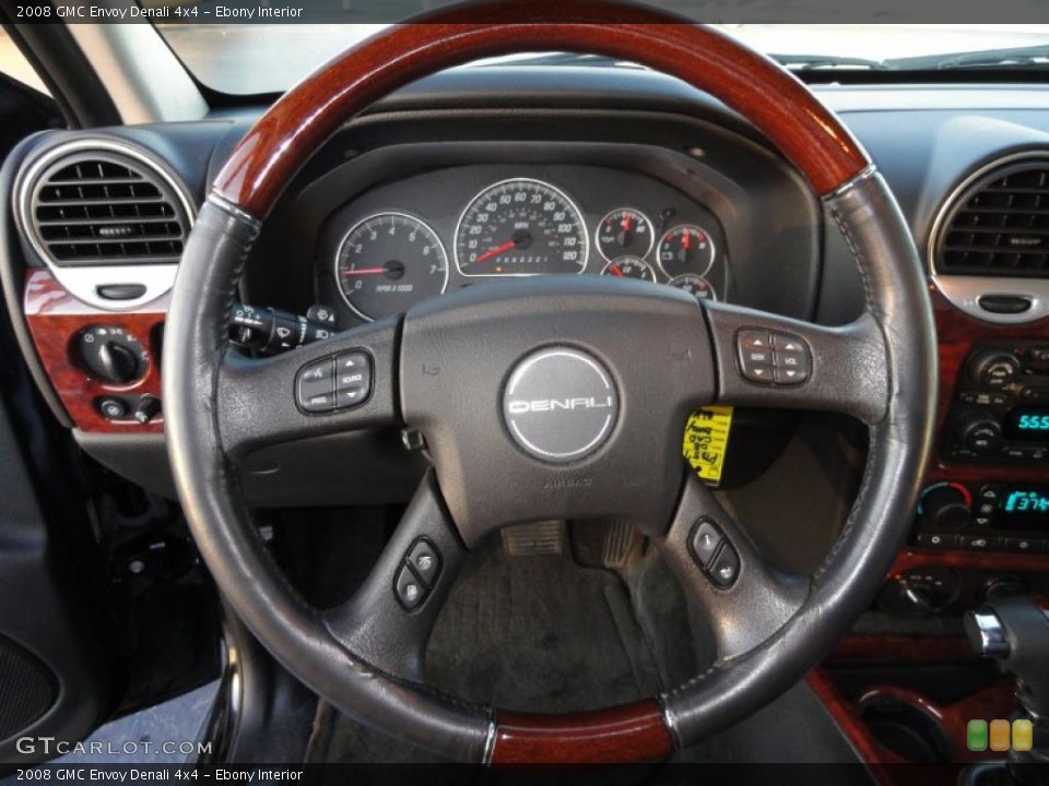 Ebony Interior Steering Wheel for the 2008 GMC Envoy Denali 4x4 #40492114