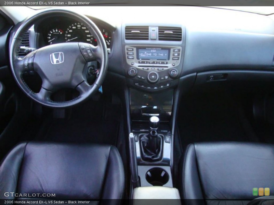 Black Interior Dashboard for the 2006 Honda Accord EX-L V6 Sedan #40492270