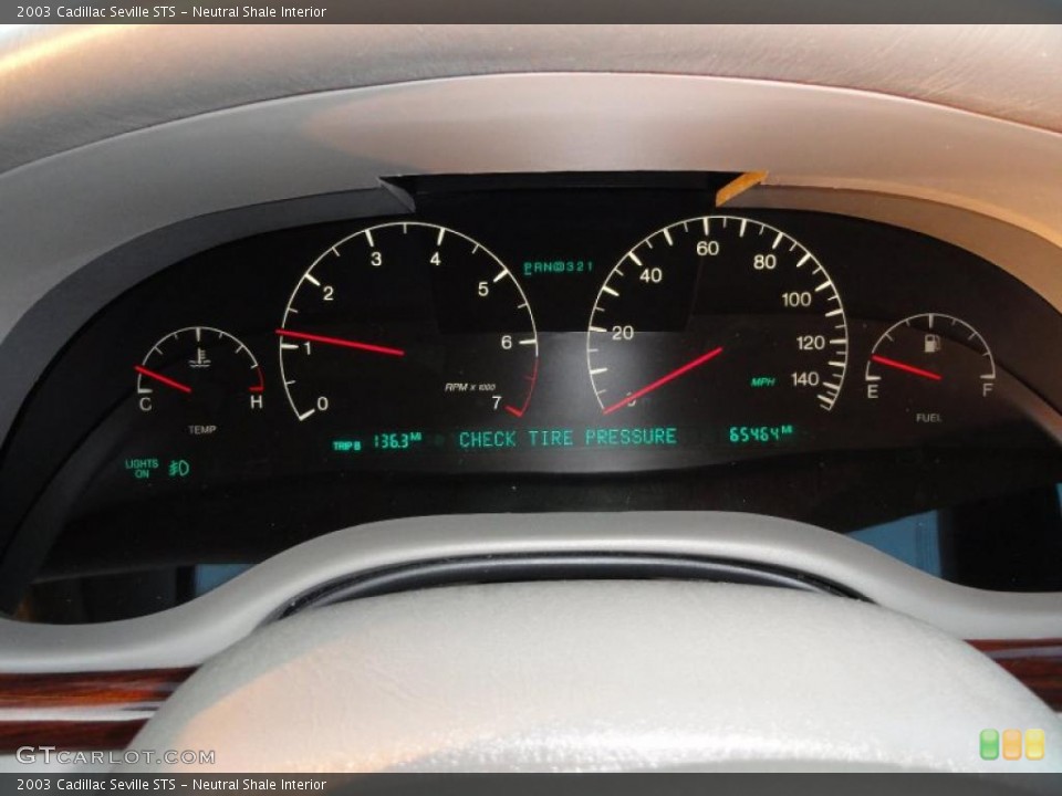 Neutral Shale Interior Gauges for the 2003 Cadillac Seville STS #40492874