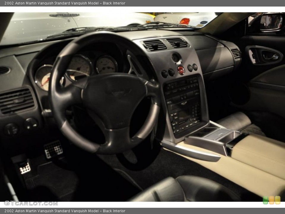 Black Interior Dashboard for the 2002 Aston Martin Vanquish  #40493458