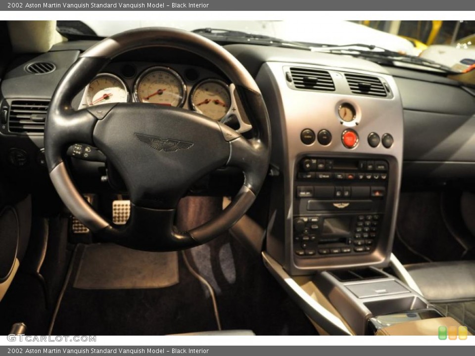 Black Interior Dashboard for the 2002 Aston Martin Vanquish  #40493558