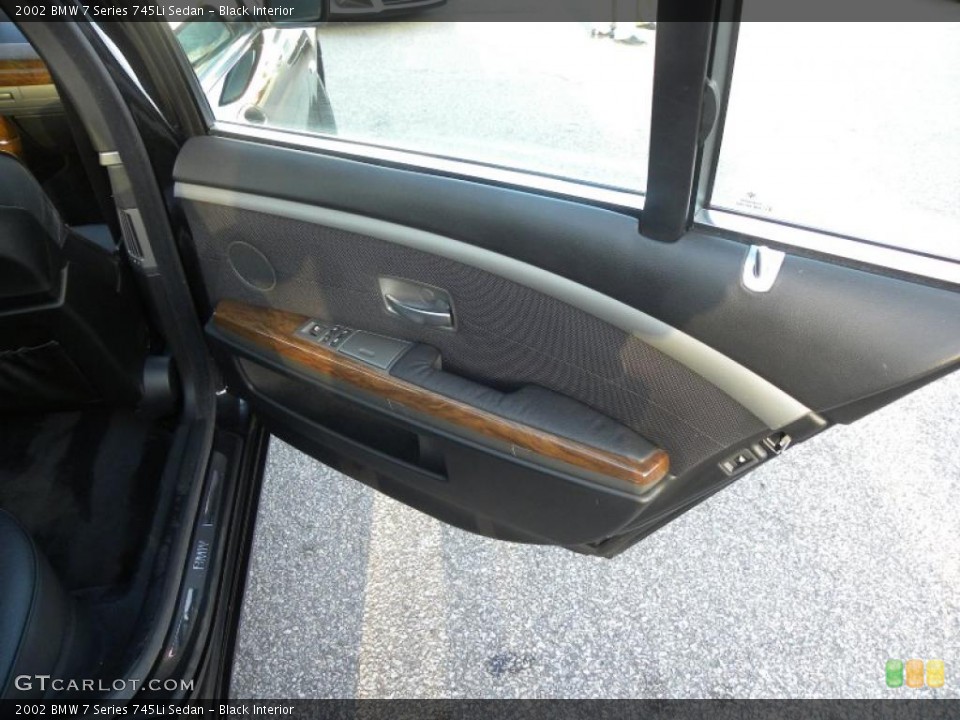Black Interior Door Panel for the 2002 BMW 7 Series 745Li Sedan #40493638