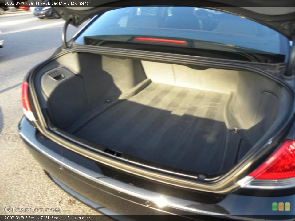 Black Interior Trunk for the 2002 BMW 7 Series 745Li Sedan #40493698