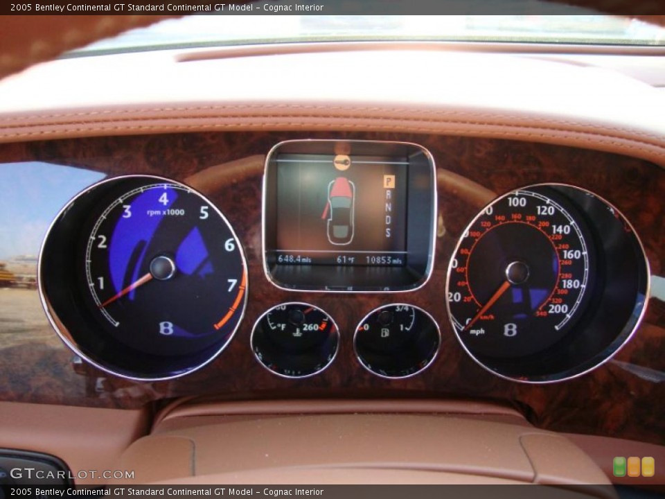 Cognac Interior Gauges for the 2005 Bentley Continental GT  #40494218
