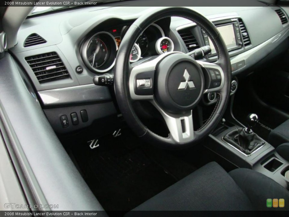 Black Interior Steering Wheel for the 2008 Mitsubishi Lancer Evolution GSR #40494510