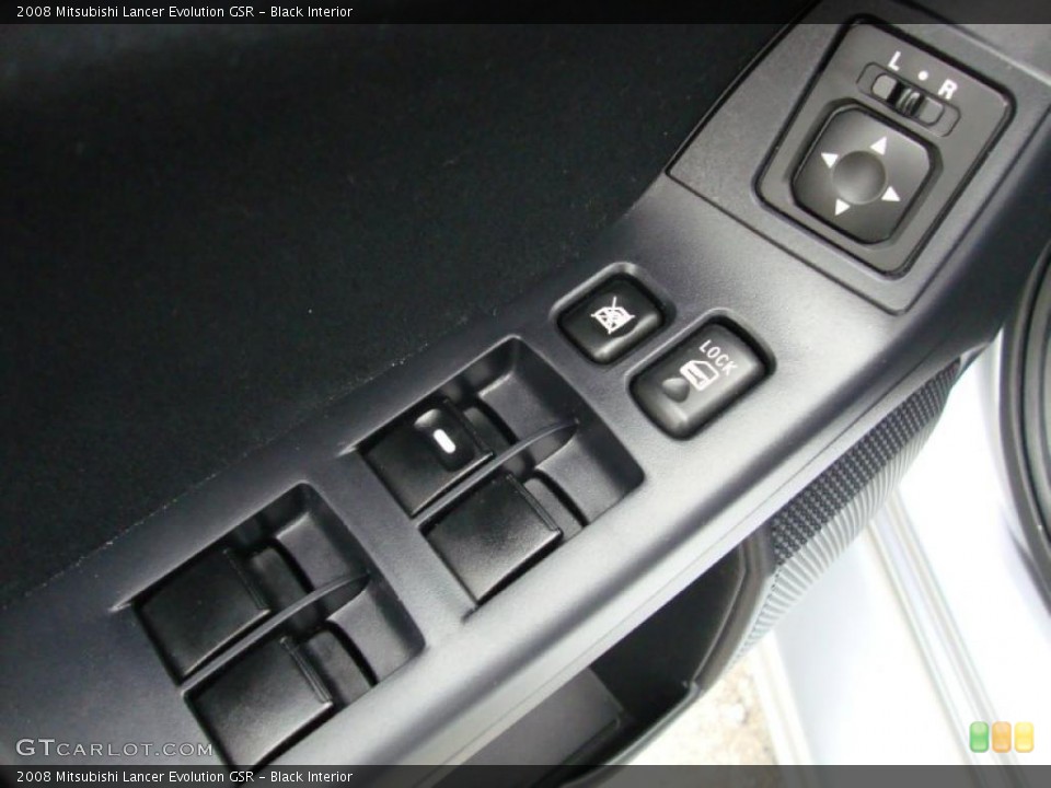 Black Interior Controls for the 2008 Mitsubishi Lancer Evolution GSR #40494542