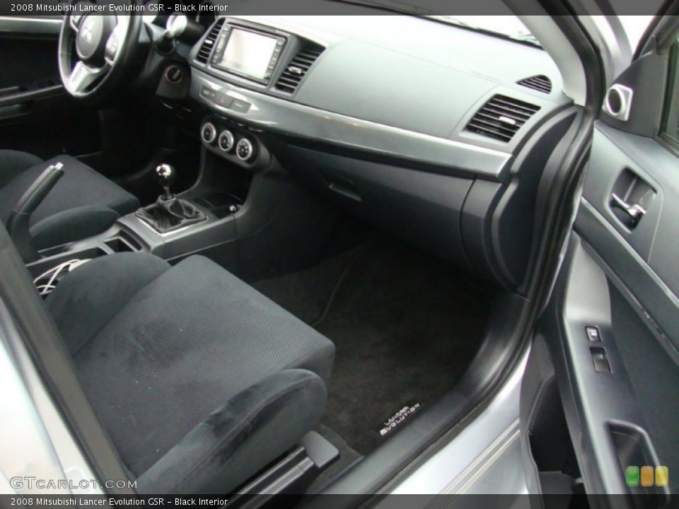 Black Interior Dashboard for the 2008 Mitsubishi Lancer Evolution GSR #40494590