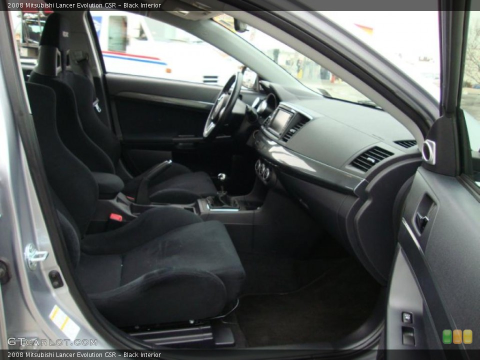 Black Interior Photo for the 2008 Mitsubishi Lancer Evolution GSR #40494622
