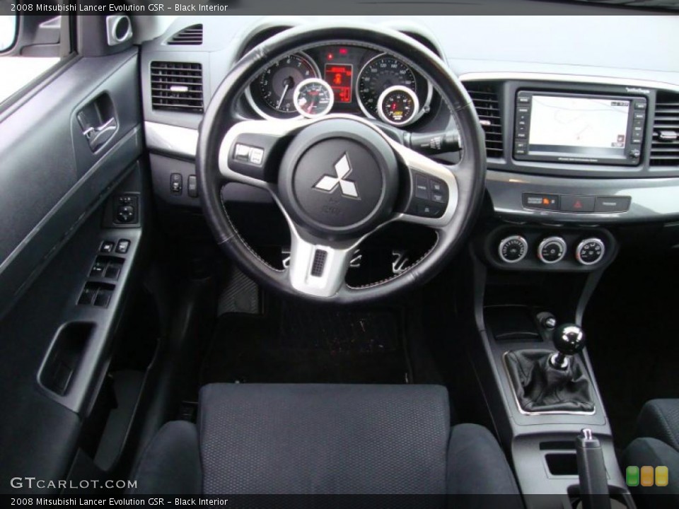 Black Interior Steering Wheel for the 2008 Mitsubishi Lancer Evolution GSR #40494738