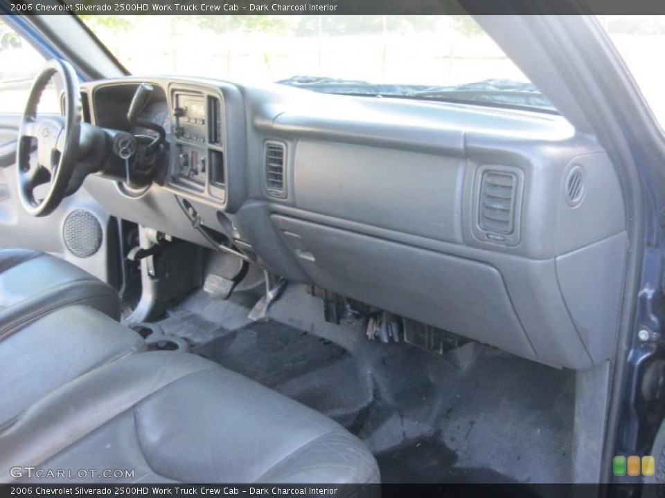 Dark Charcoal Interior Dashboard for the 2006 Chevrolet Silverado 2500HD Work Truck Crew Cab #40494982
