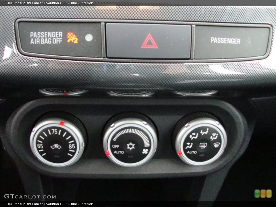 Black Interior Controls for the 2008 Mitsubishi Lancer Evolution GSR #40495000