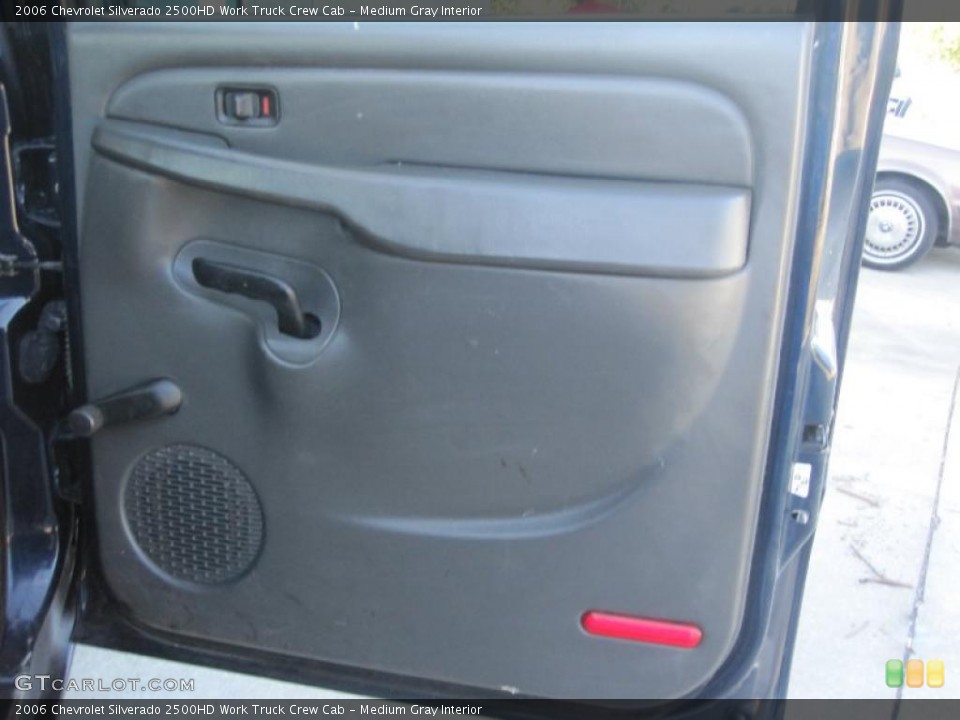 Medium Gray Interior Door Panel for the 2006 Chevrolet Silverado 2500HD Work Truck Crew Cab #40495534