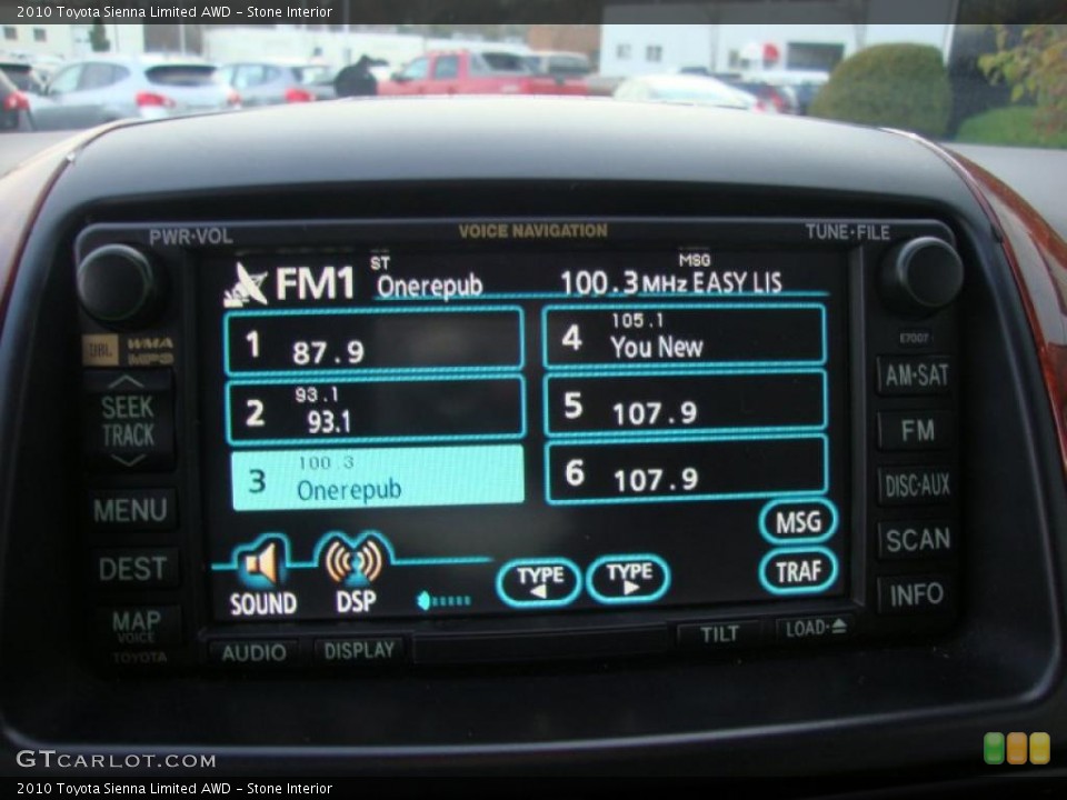 Stone Interior Controls for the 2010 Toyota Sienna Limited AWD #40498494