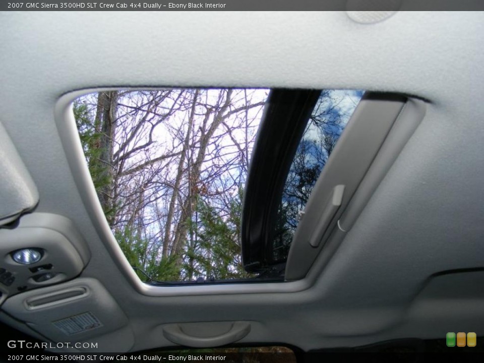 Ebony Black Interior Sunroof for the 2007 GMC Sierra 3500HD SLT Crew Cab 4x4 Dually #40499274