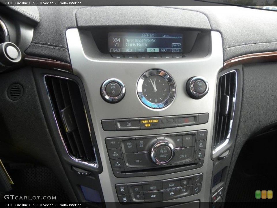 Ebony Interior Controls for the 2010 Cadillac CTS 3.0 Sedan #40499450